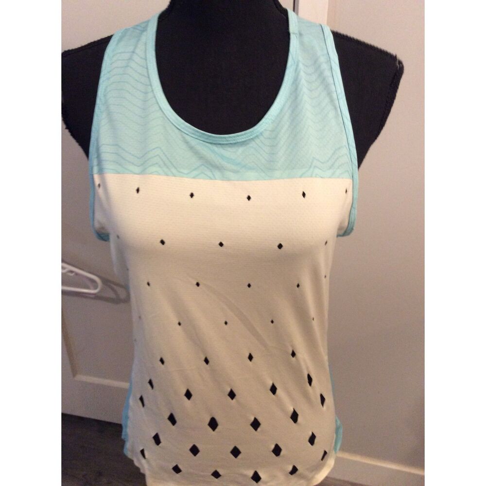 Rabbit Large Running Racerback Tank distressed look Athleisure workout women's